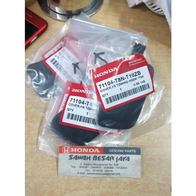 Jual Cover Tutup Towing Derek Hook Bumper Depan Honda HRV Facelift 0CC