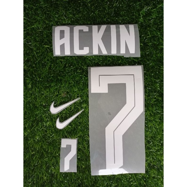 Jual STIKER STICKER SABLON NAME SET JERSEY BOLA FUTSAL CUSTOM | Shopee ...