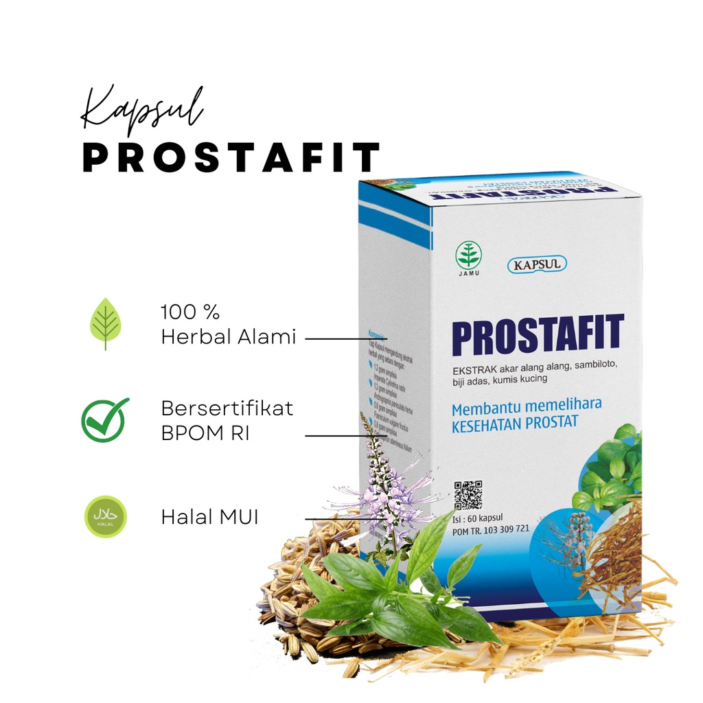 Jual Prostafit Obat Herbal Membantu Mengobati Penyakit Peradangan Prostat 60 Kapsul Original 7668