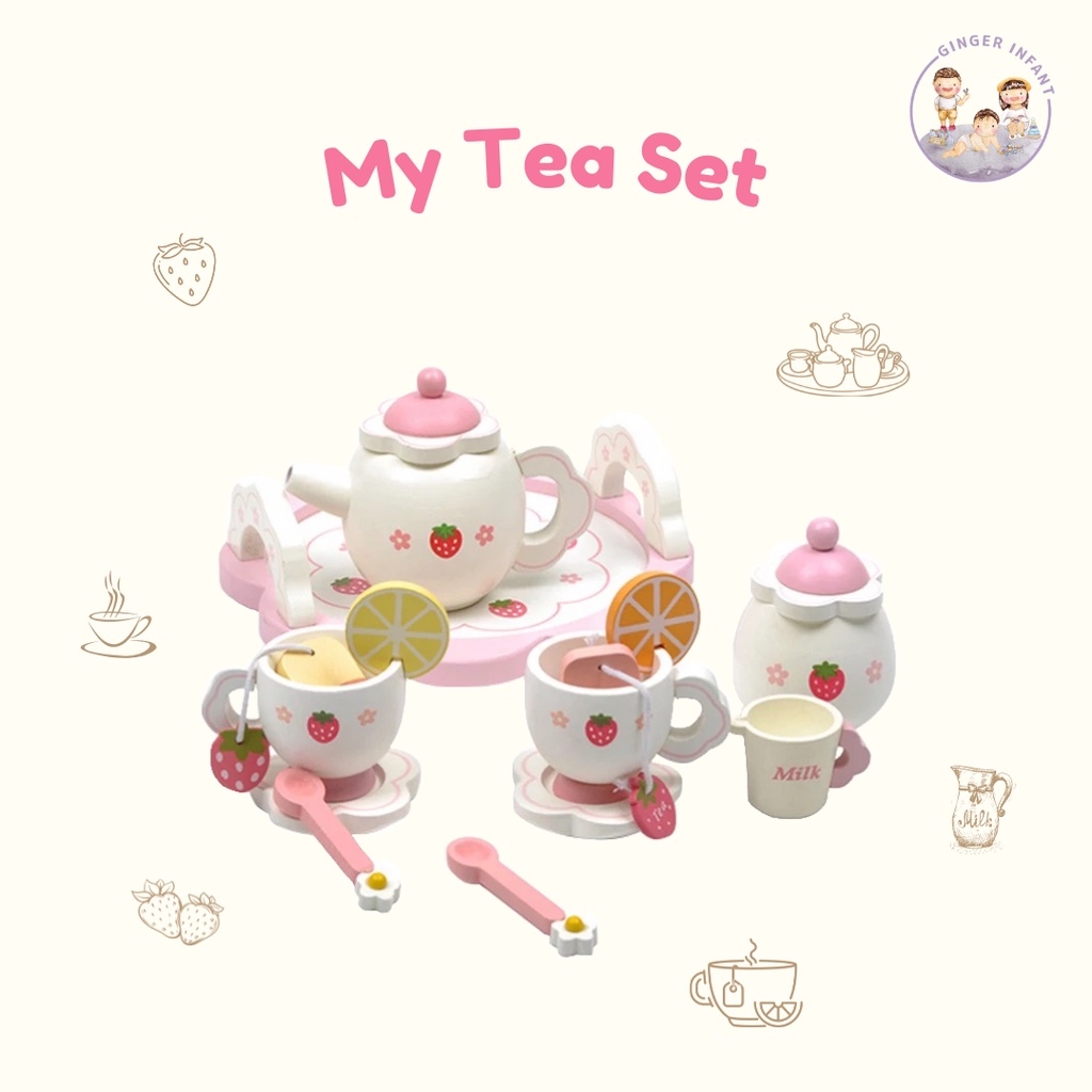 Jual My Tea Set Mainan Edukasi Anak Set Gelas Teh Dari Plastik Aman ...