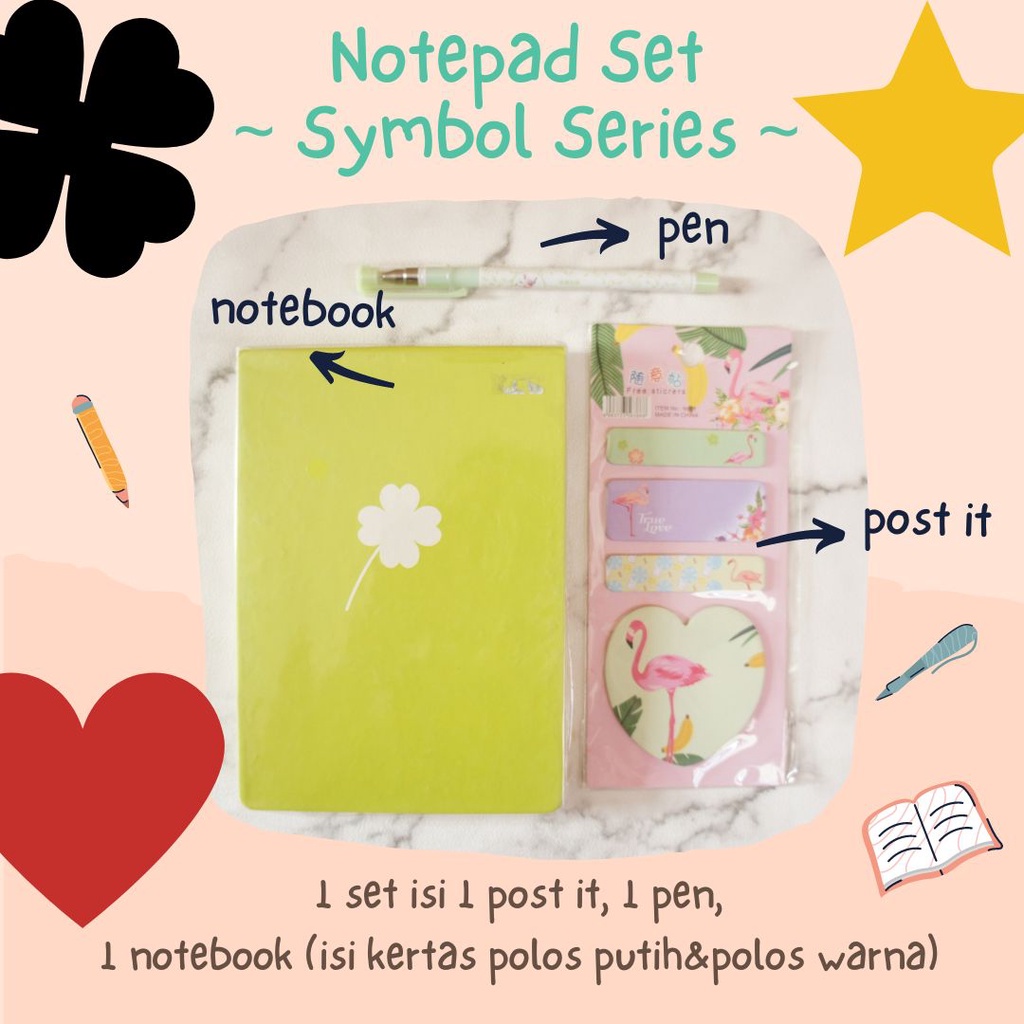 Jual Paket Alat Tulis Set Stationery Set Buku Catatan Set Alat Tulis ...