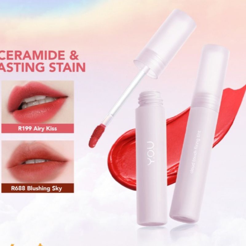 Jual YOU Cloud Touch Fixing Lip Tint Soft Velvet Finish Lip Stain Korean Style Lip Tint