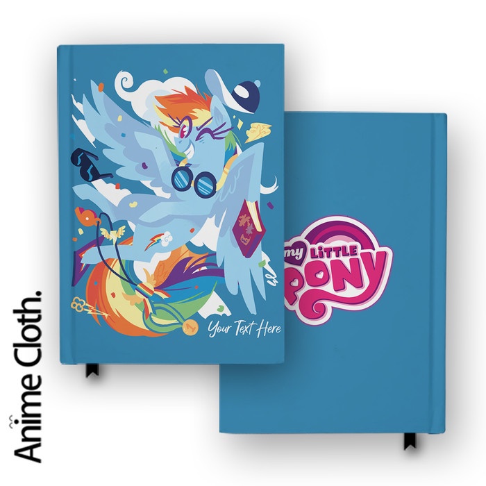 Jual Buku Catatan Notebook My Little Pony Rainbow Dash Custom Hardcover ...