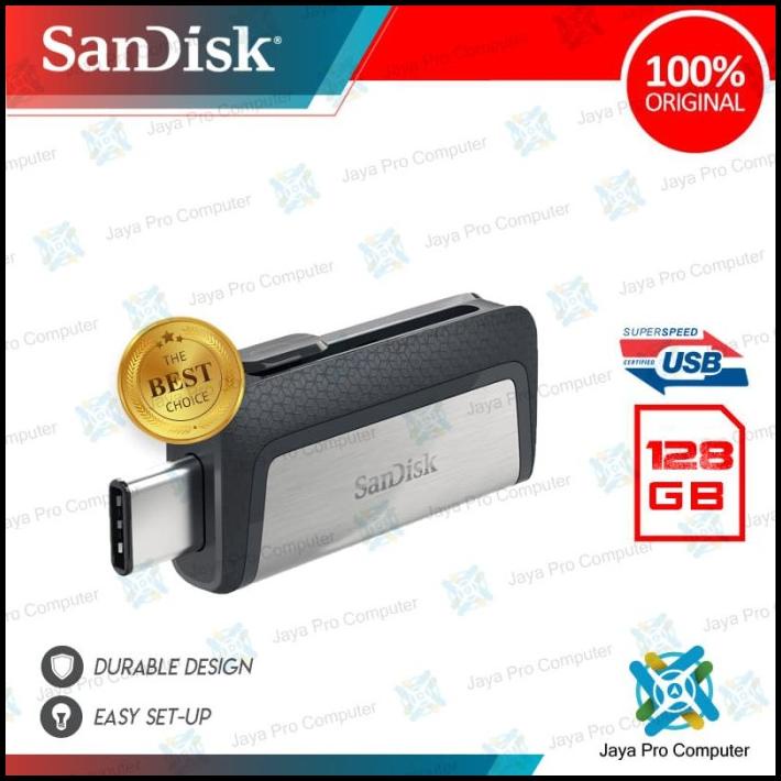 Jual Sandisk Ultra Otg Dual Type C 128gb Flash Disk Flashdisk 128 Gb 3 1 Shopee Indonesia