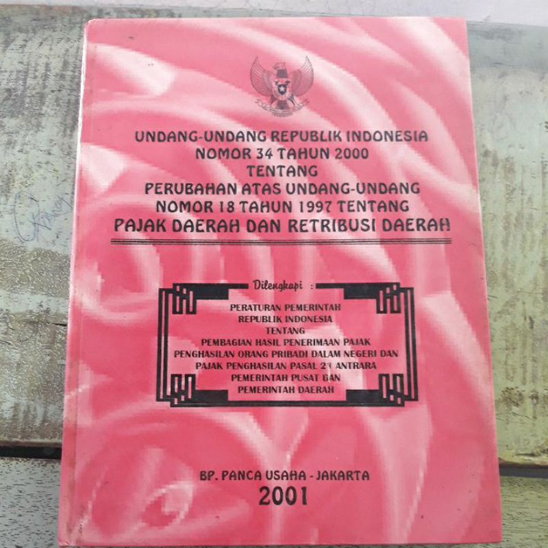 Jual Buku Undang-undang Republik Indonesia Nomor 34 Tahun 2000 Tentang ...