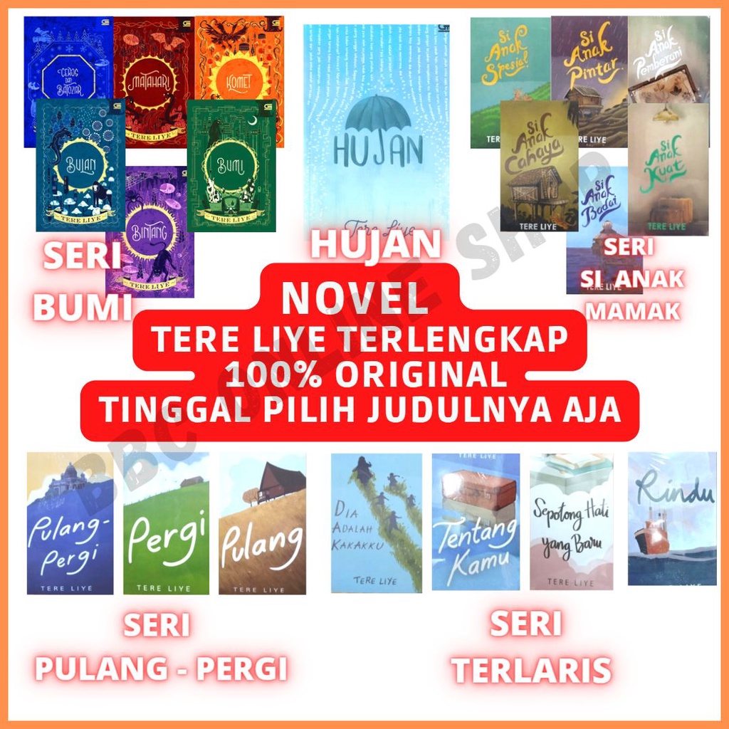 Jual NOVEL TERE LIYE TERBARU DAN TERLENGKAP ORIGINAL | Shopee Indonesia