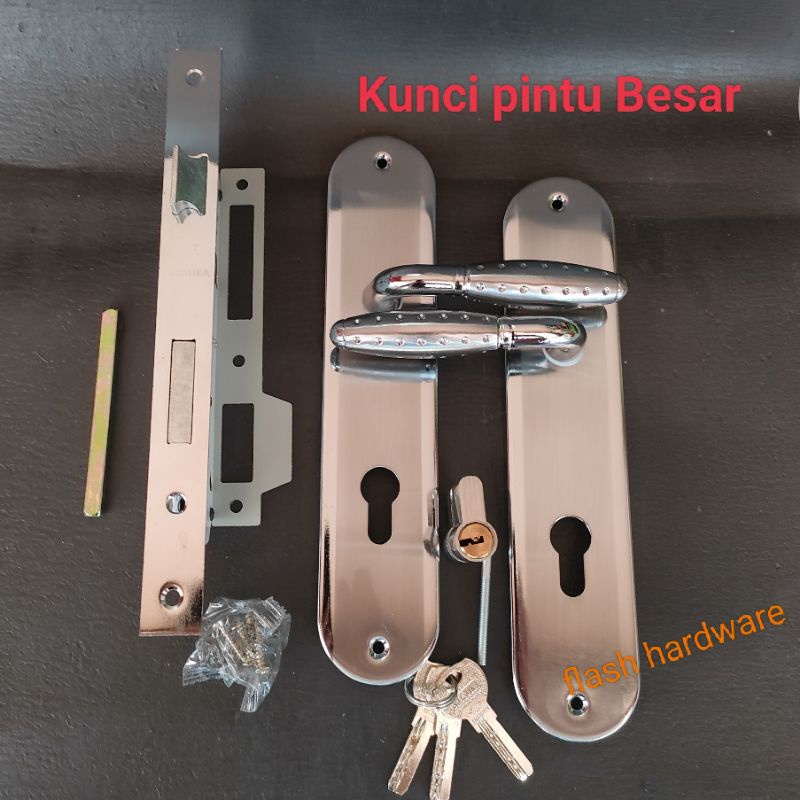 Jual Kunci Pintu Besar Full Set 25cm Handel Pintu Komputer Key Shopee