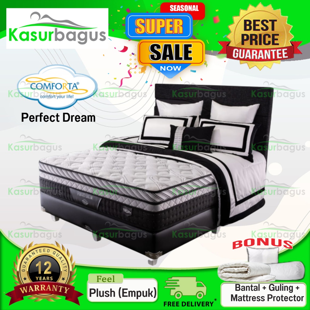 Jual Comforta Kasur Springbed Perfect Dream - Full Set 160x200 | Shopee ...