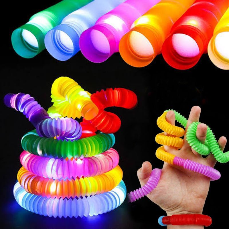 Jual Mainan Light Up Pop Pipes LED Pop Fidget HM0492 | Shopee Indonesia