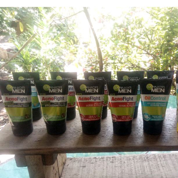 Jual Garnier Men Facial Wash Acno Fight Wasabi Anti Bacteria Turbo