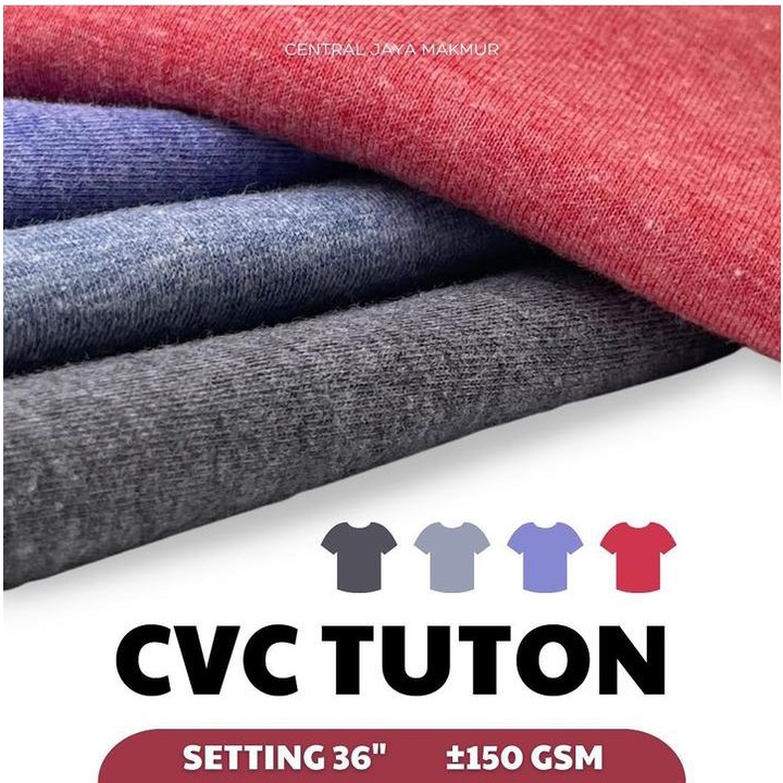 Jual KAIN CVC TUTON + RIB | Shopee Indonesia
