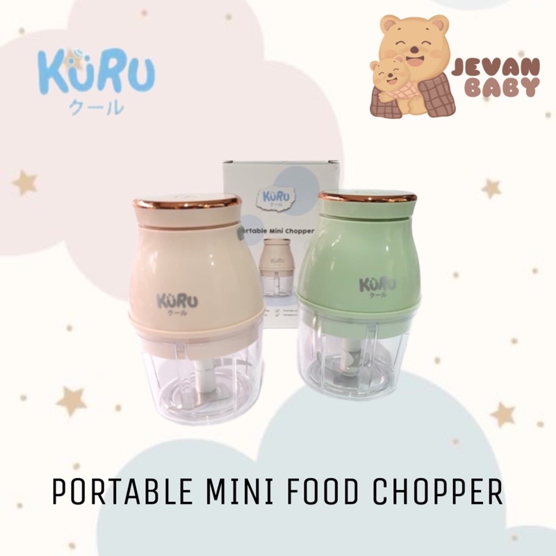 Jual Kuru Baby Portable Mini Chopper / Electric Baby Food Chopper