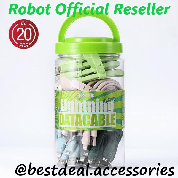 Jual Robot RGL100 Lightning Data Kabel Data Colorful (1 Toples isi ...