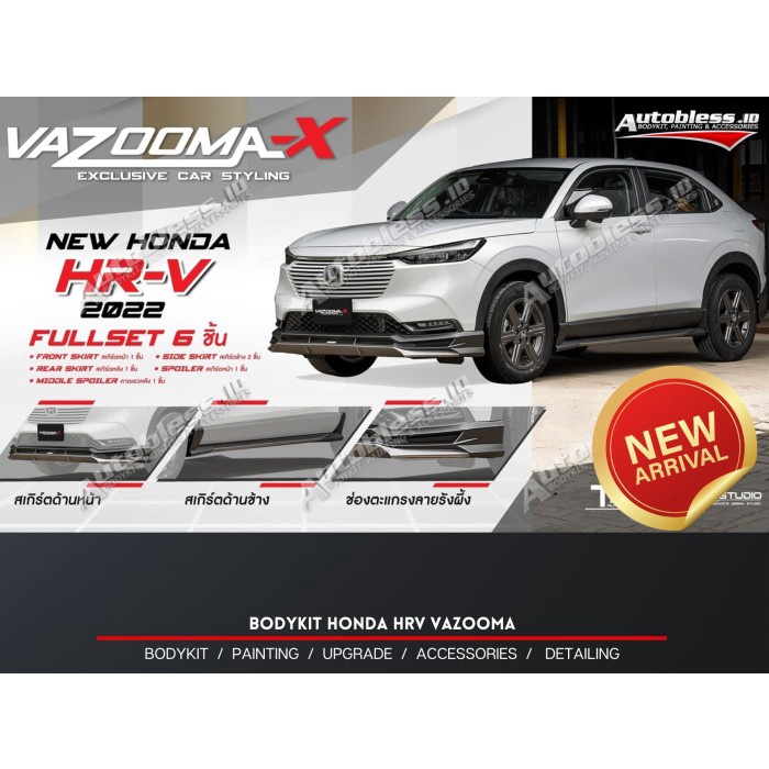 Jual Bodykit Honda All New HRV Vazooma Plastic ABS 2022 2023 2024 2025