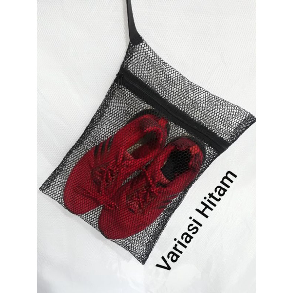 Jual [KWALITAS JARING NO 1]Tas Jaring Serut Kantong Sepatu Olah Raga ...