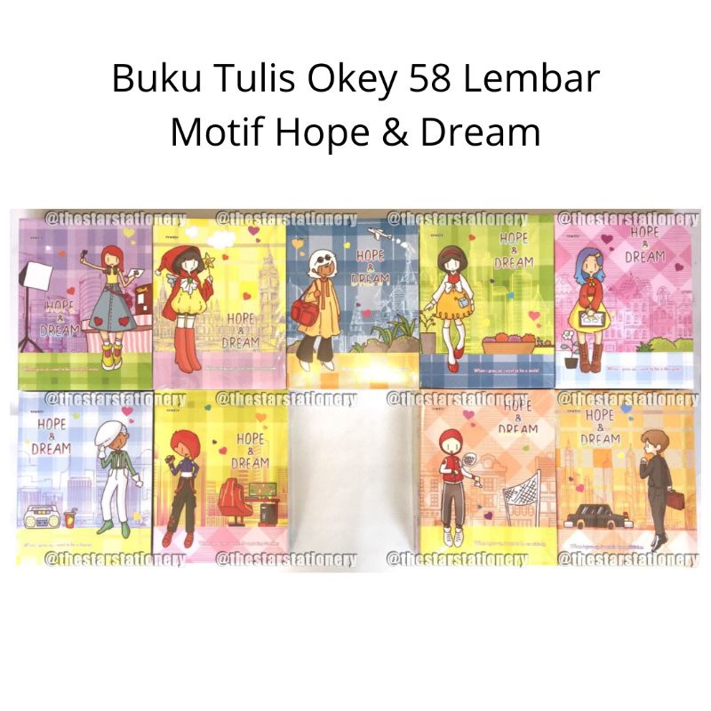 Jual Buku Tulis Okey 58 Lembar ( 1 Pack Isi 10 Pcs) | Shopee Indonesia