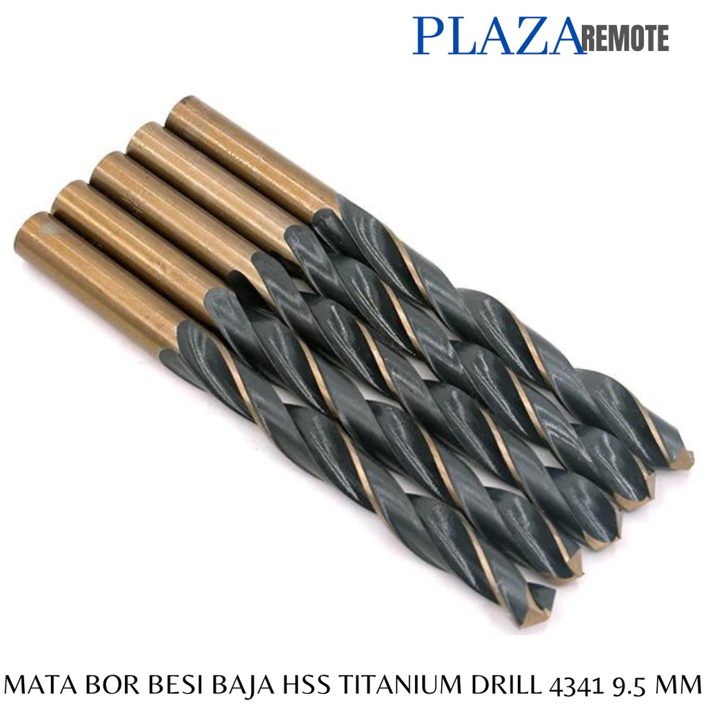 Jual Mata Bor BESI Baja Twist 9.5 MM 4341 untuk Baja Tahan Karat, Besi ...
