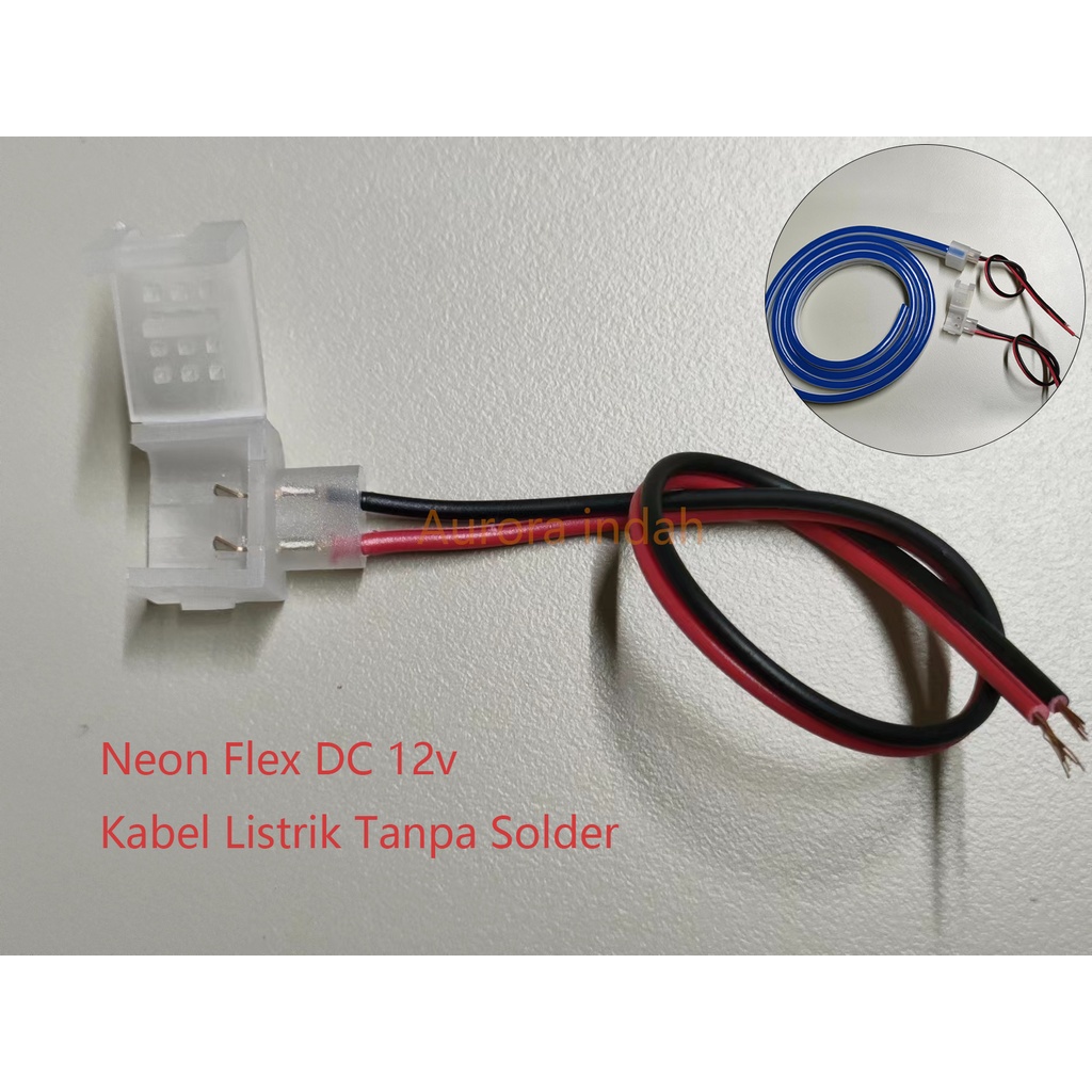 Jual Konektor / Connector Jepit Kabel Untuk DC 12V Neon Flex strip ...