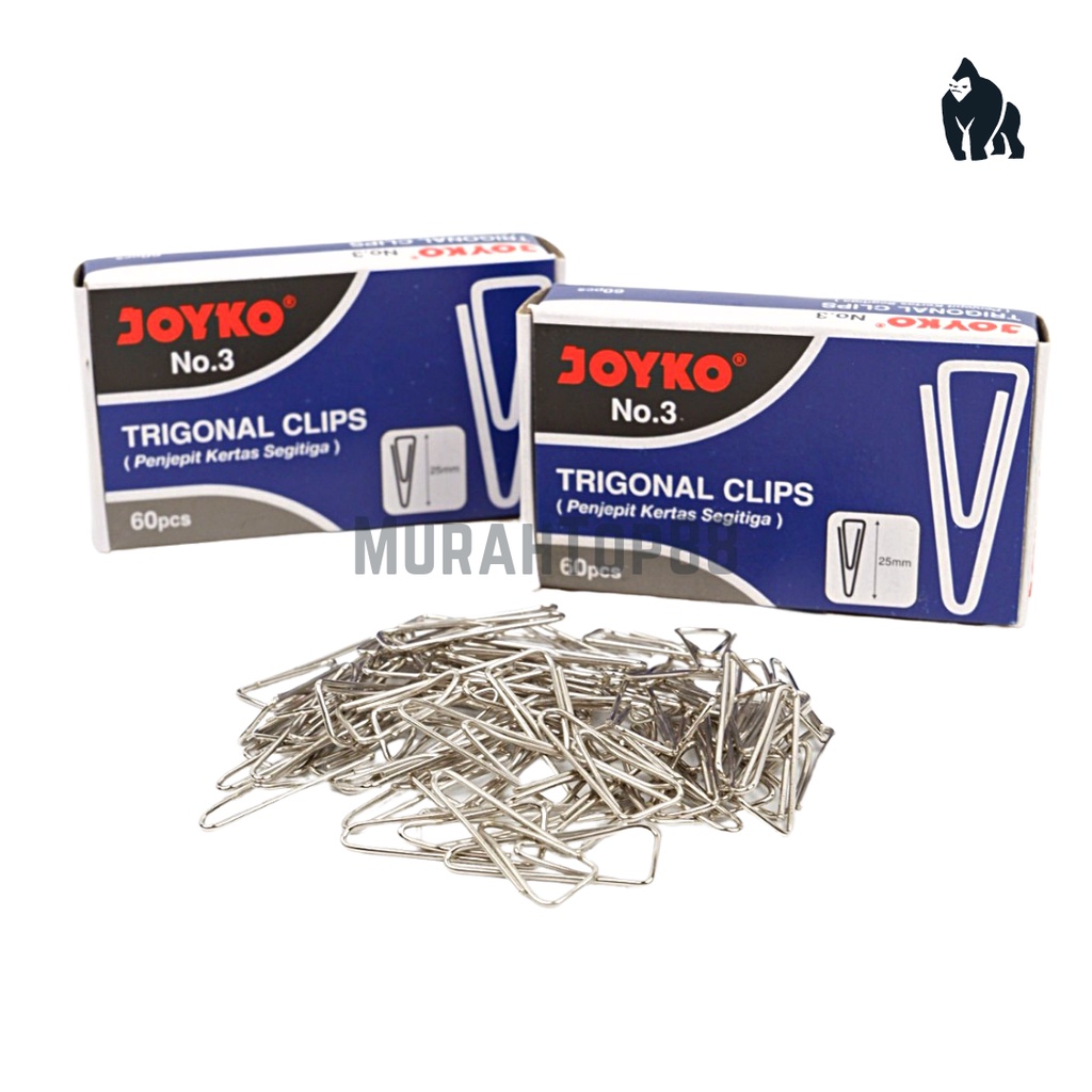 Jual Trigonal Paper Clip No.3 Joyko / Klip Penjepit Kertas Segitiga ...