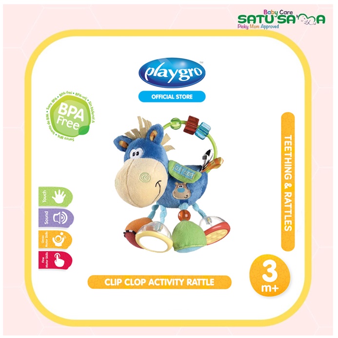 Jual PLAYGRO CLIP CLOP ACTIVITY RATTLE | Shopee Indonesia
