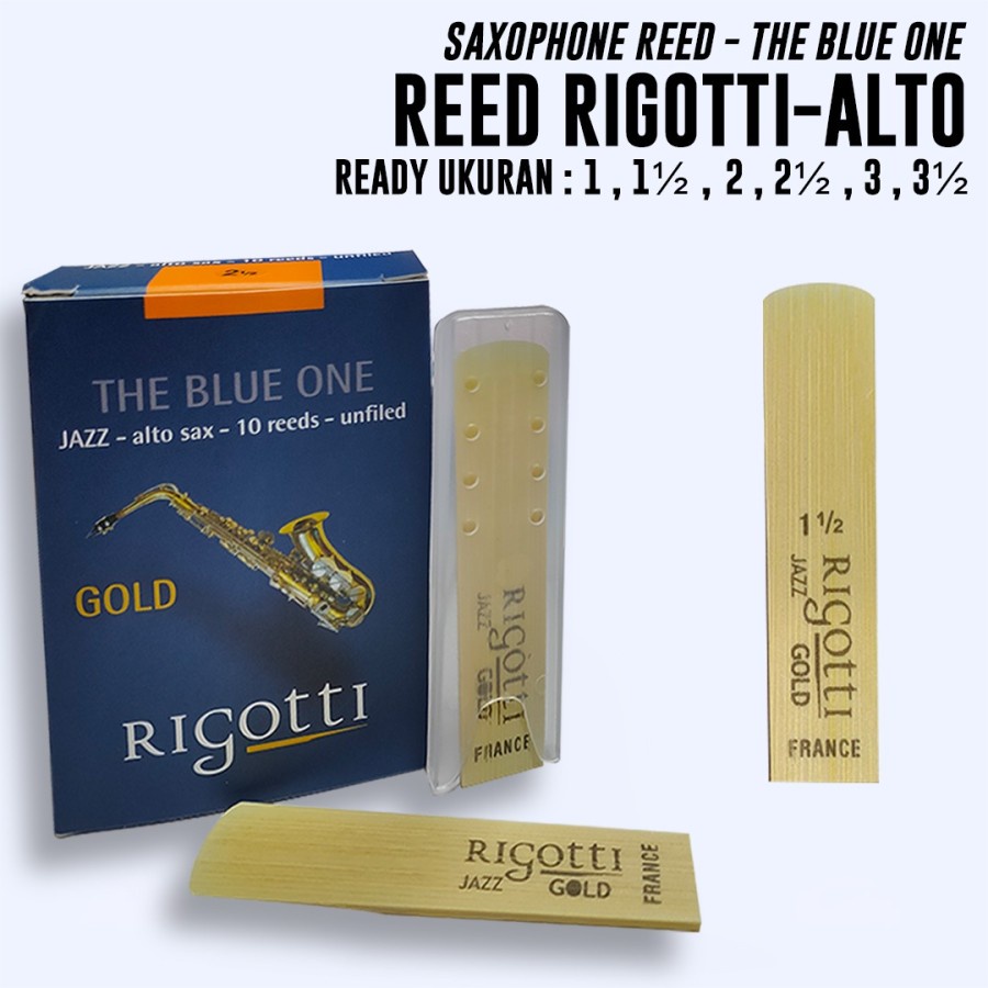 Jual Reed Rigotti Gold Jazz Alto Saxophone Reed The Blue One 1