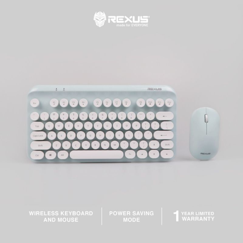 Jual Wireless Keyboard Mouse Rexus KM9 | Shopee Indonesia