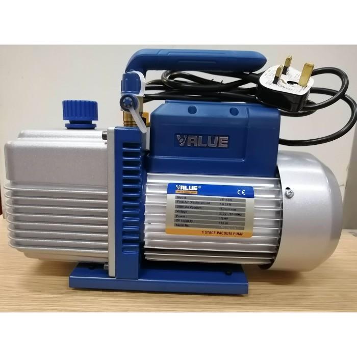 Jual VACUUM PUMP VALUE VE160N 1 STAGE 1/2 pk CFM 6.0 CHINA 1/2 HP