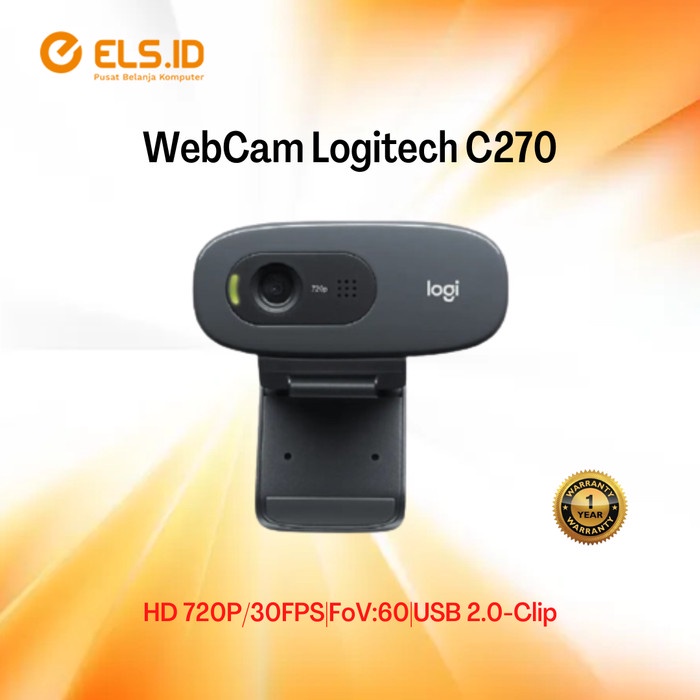 Webcam logitech c270 online shopee