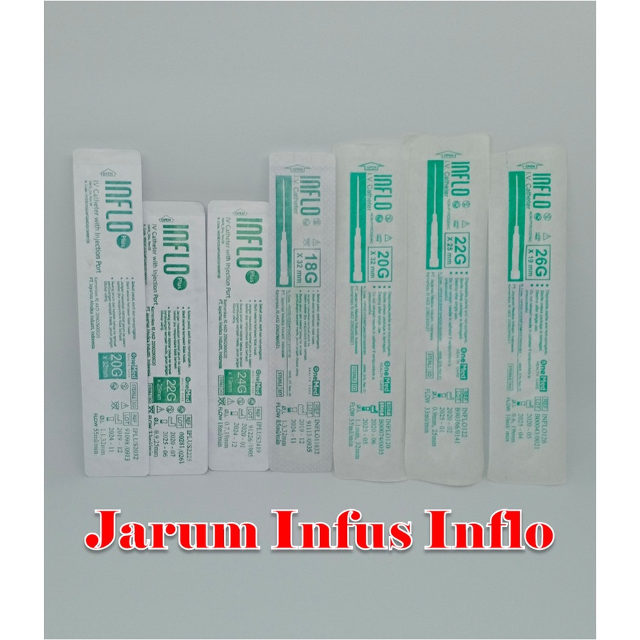 Jual Harga Per Pcs Inflo18 Inflo 20 Inflo 22 Inflo 26 IV Catheter Inflo ...