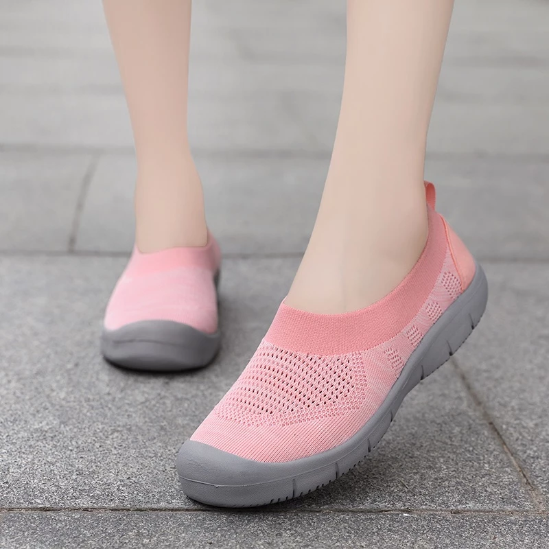 Foku Sepatu Slip On Wanita Slip On Nyaman Elastis