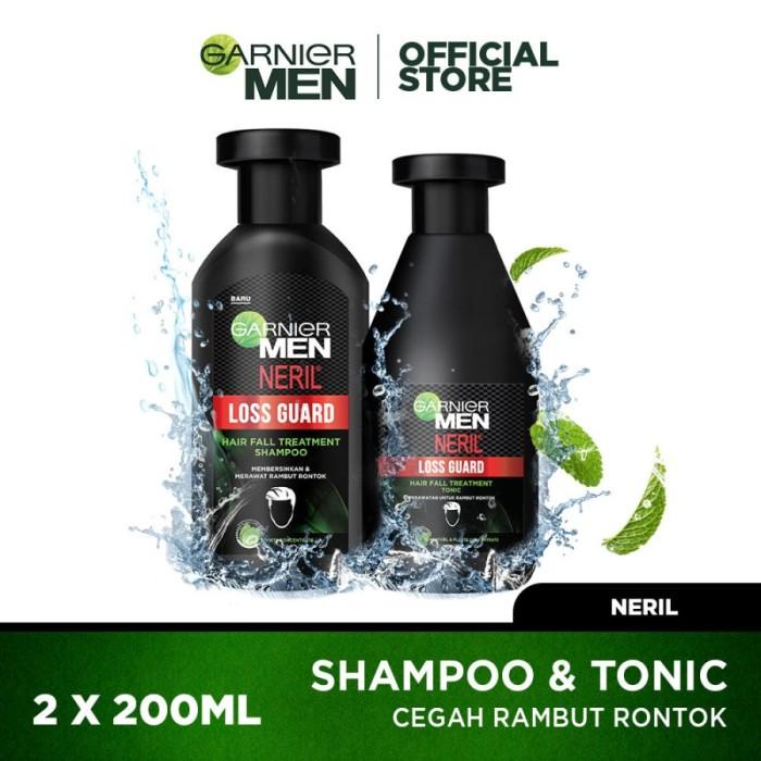 Jual Tonic Paket Garnier Men Neril Shampoo & Hair Tonic Hair Fall ...