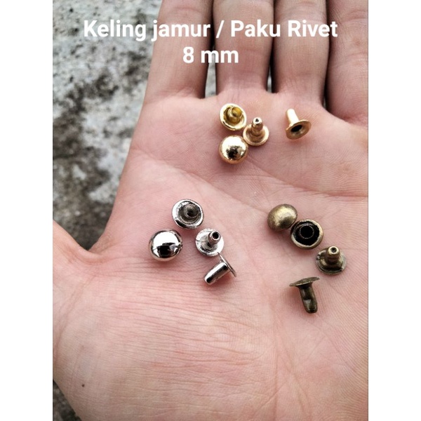 Jual Paku Rivet Paku Centang Keling Jamur 8 mm Paku Centang Jamur 100 ...
