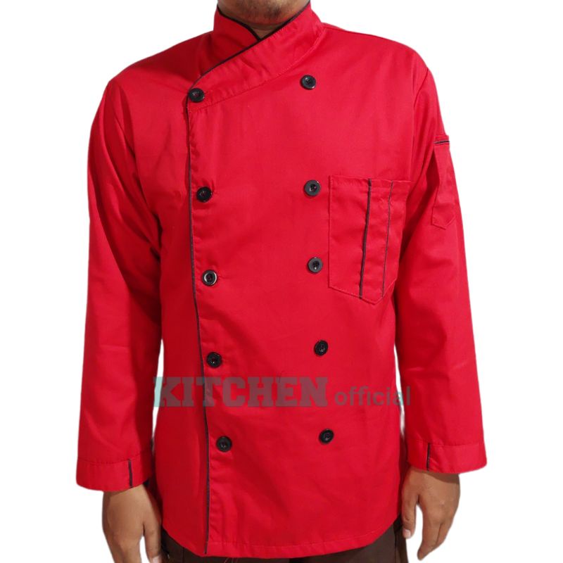 Jual KITCHEN.Official Baju Koki Chef Jacket Lengan Panjang / Baju Koki ...