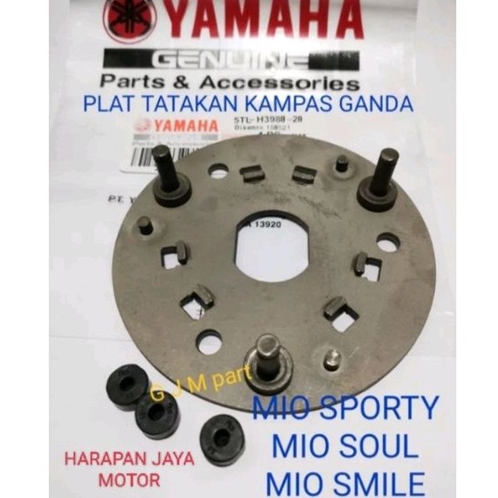 Jual Plat Tatakan Dudukan Kampas Ganda Mio Mio Sporty Smile Soul Fino Karbu Tl Asli Original