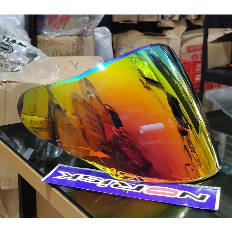 Jual Kaca Helm Nhk R Iridium Flat Visor Venom Open Pnp Nhk R Tanpa