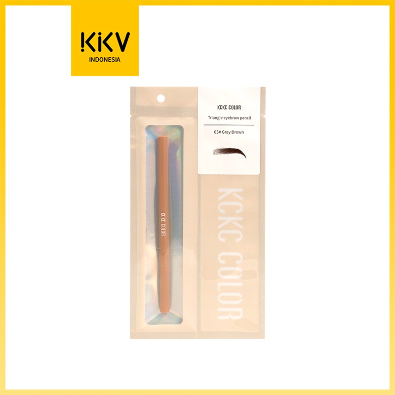 Jual KKV KCKC COLOR Triangle Machete Eyebrow Pencil 03 Grey Brown 0