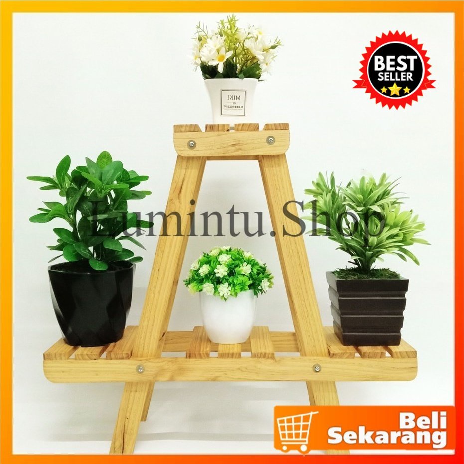 Jual Rak Bunga Kayu Minimalis Original Loenwood Shopee Indonesia