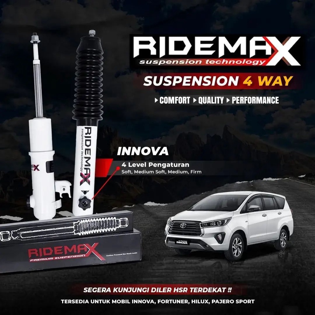 Jual SHOCK BREAKER INNOVA 2008-2016 HSR RIDEMAX | Shopee Indonesia