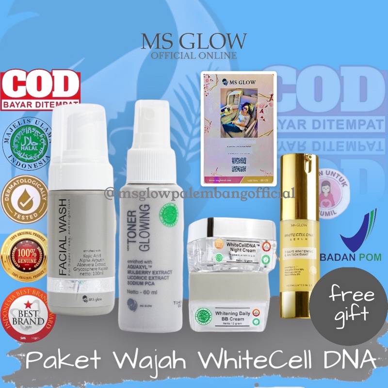 Jual Ms Glow White Cell DNA (paket Wajah Flek) | Shopee Indonesia