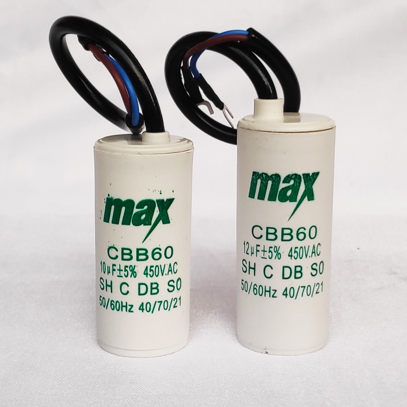 Jual KAPASITOR BULAT CAPACITOR BULAT MAX CBB60 KAPASITOR POMPA AIR 450V ...