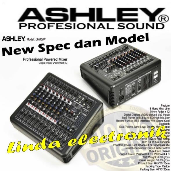 Jual Power Mixer Ashley Lm800P Ashley Lm 800P Oryginal Lm800 P Alat