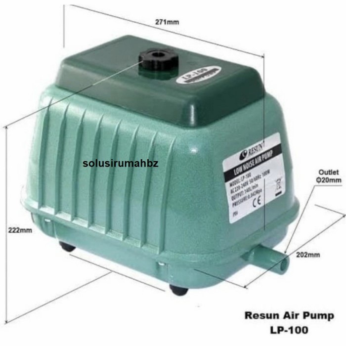 Jual Resun Lp Aerator Pompa Udara Kolam Ikan Aquarium Air Pump