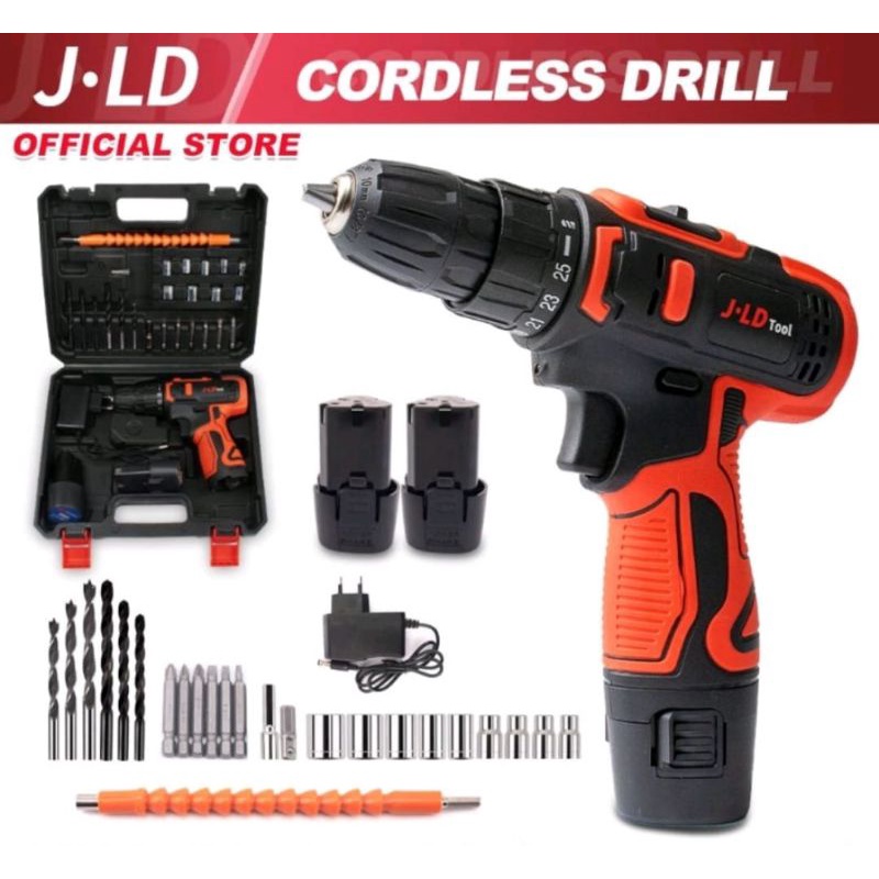 Jual Bor baterai 48v Brushless 13mm JLD Terlaris impact drill charger
