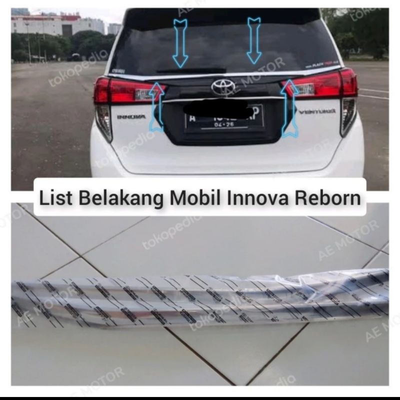 Jual LIST KACA BELAKANG INNOVA REBORN FACELIFT ORIGINAL ASLI | Shopee ...