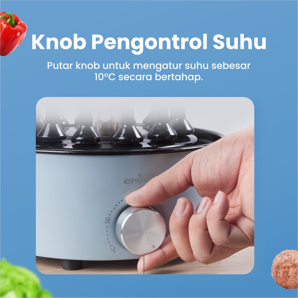 Jual Emily Smokeless Satay Maker / Pemanggang Sate Otomatis Tanpa Asap ...