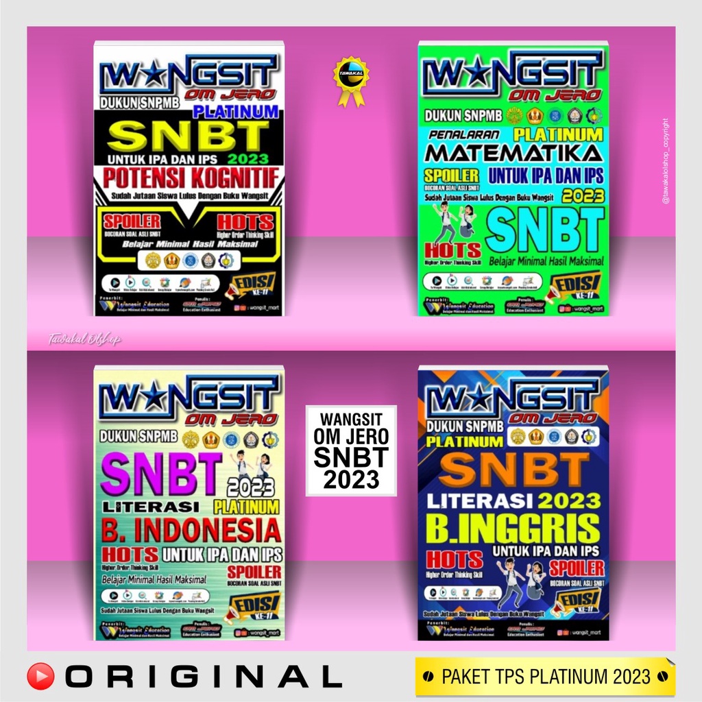 Jual Buku Utbk Snbt 2023 Buku Wangsit Utbk Snbt Paket Tps 2023 Tes