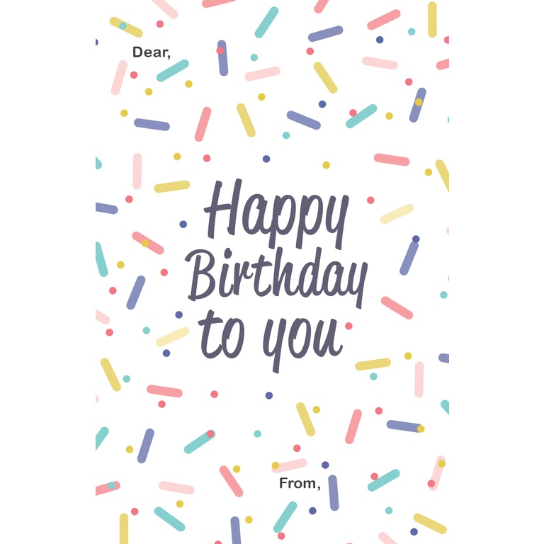 Jual KARTU UCAPAN ULANG TAHUN - GREETING CARD POLOS - GREETING CARDS