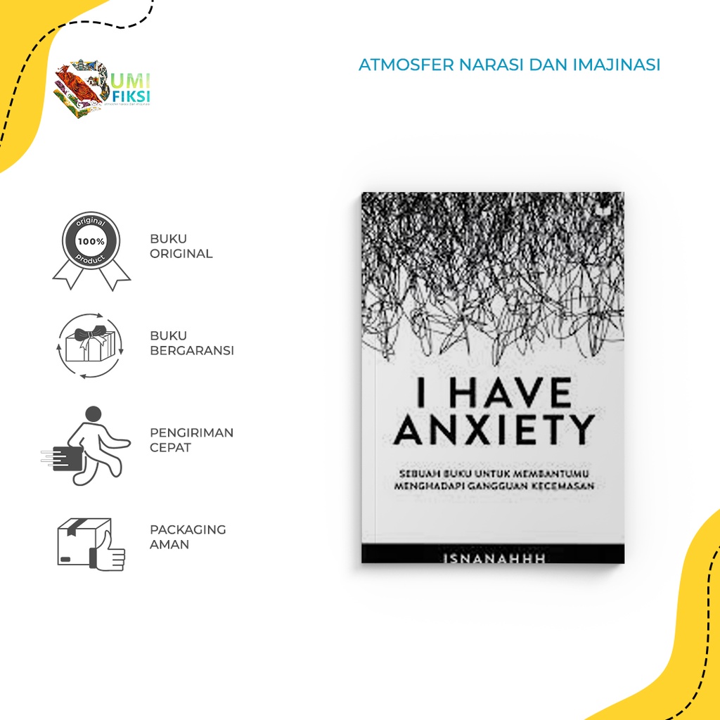 Jual Buku Pengembangan Diri I Have Anxiety Mediakita Isnanahhh Bumi