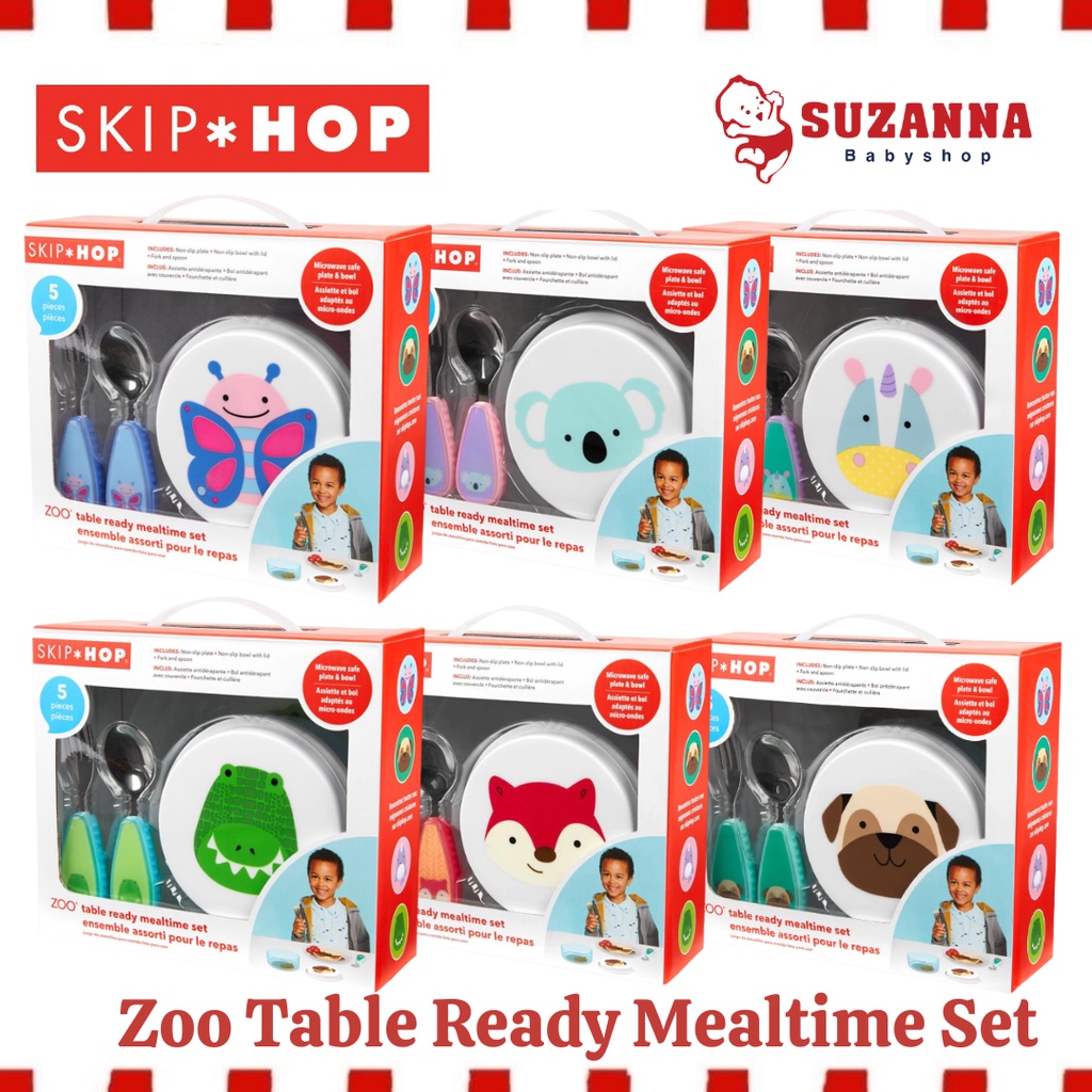 Jual Skip Hop Zoo Table Ready Mealtime Set - Perlengkapan Makan Anak ...
