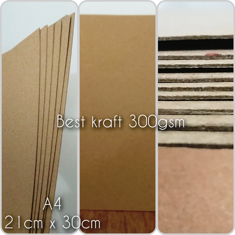 Jual Kertas Kraft/ Kertas Samson/ Kertas Coklat Liner A4 (21cm X 30cm ...